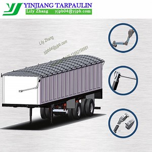 [Hot Item] PVC Mesh Dump Electric Truck and Trailer Side Roll Tarp System