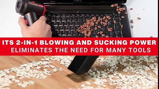 Air Duster, Compressed Air Duster, Keyboard Cleaner Air Spray, Rechargeable Blower for Keyboard Cleaning, with Free Computer Cleaning Kit