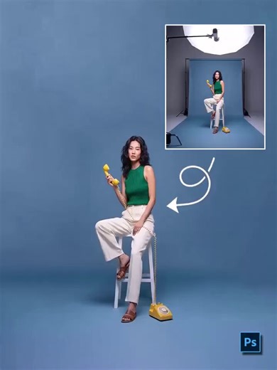 How to extend background in photoshop automatically