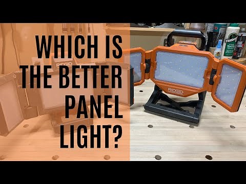 Review of Ridgid's panel lights