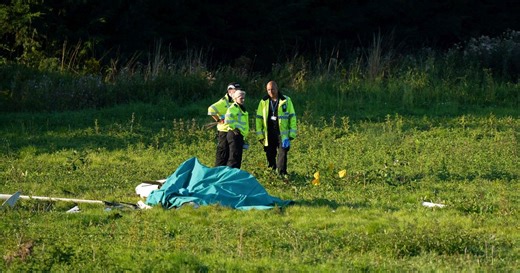Pilot died after mid-air horror crash sent glider plunging to the ground