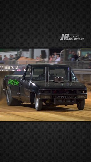 "Crazy Train" 2wd Truck laying down the horsepower in Tifton, GA at the Fall ABAC AET Truck and Tractor Pull! #Truck #Trucks | JP Pulling Productions