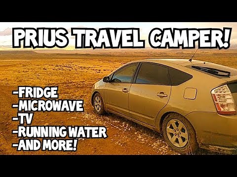 Toyota Prius converted into camper- with fridge, microwave, running water, climate control & more