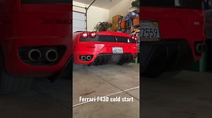 Ferrari F430 cold start and V8 engine rev to 8,000 RPM