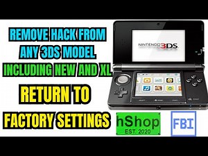 Remove Hack From Jailbroken Nintendo 3DS & Revert To Stock Firmware Factory Settings Guide Tutorial