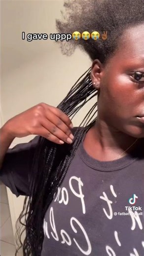 Trying to make micro braids on myself.