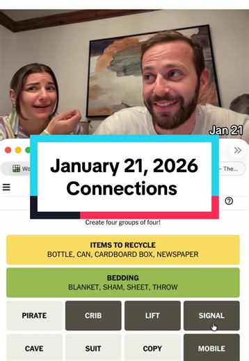 January 21, 2026 Connections | connections