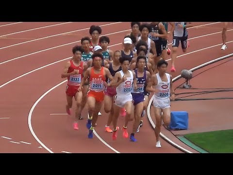 決勝 U20 男子5000m 日本選手権陸上2024