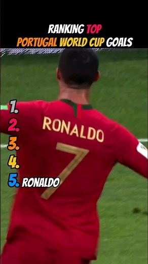 Ranking Portugal's Greatest World Cup Goals of All Time 🇵🇹⚽💥#shorts #fifaworldcup