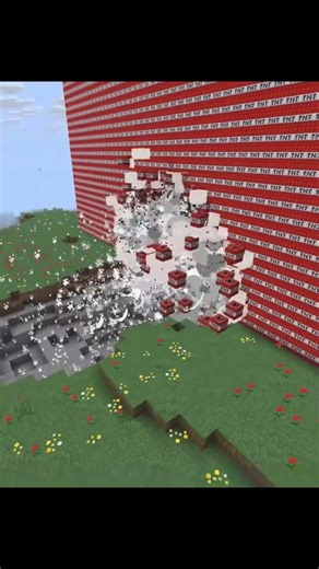 Minecraft’ta 1.000.000 TNT Patlattık! 😱 Dünya Yok Oldu! #shorts