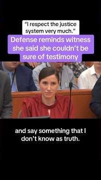 Defense Reminds Witness She Said She Couldn’t Be Sure Of Testimony