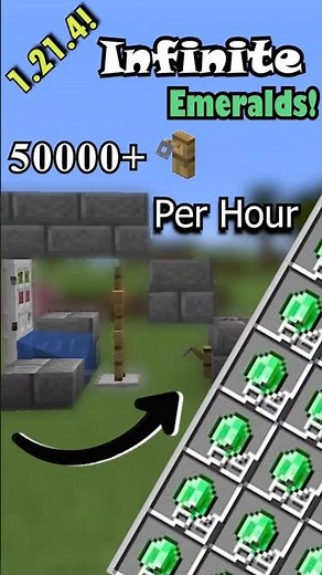 Easy Tripwire Hook/Emerald Duper in Minecraft 1.21.4| #shorts #trending #minecraft #ytshorts #gaming