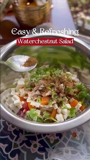 Waterchestnut Apple Salad | Easy Salad Recipes