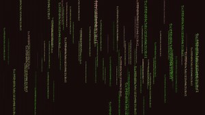 Download Matrix style program Digital background Hacker Style Falling random Numbers and letter animation Alpha channel. Cyberpunk Computer Digital code hypnotic Matrix Glitch web high tech Cyber security. for free