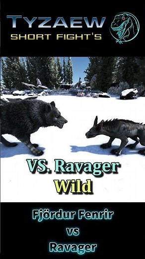 Fjordur Fenrir vs. Ravager | ARK Dino Short Fight 🦎 #Shorts