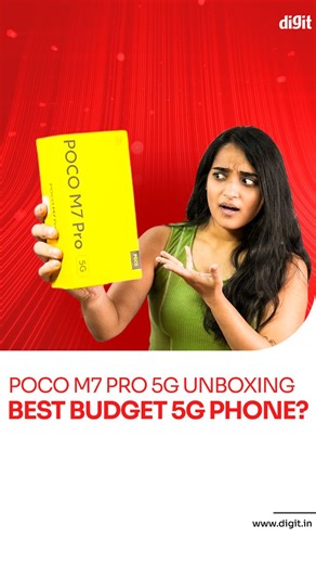 The POCO M7 Pro 5G is here! Starting at Rs 14,999, this budget 5G phone houses the MediaTek Dimensity 7025-Ultra processor, a large 5,110 mAh battery, and 2100 nits peak brightness. There's AI features too! You can try out AI Erase and AI Magic Sky on this budget phone. Will you buy the POCO M7 Pro 5G? Drop a comment with any questions or thoughts about the phone! #POCOM7Pro5G #POCOM7Pro #POCO #Smartphones #Technology #5G | Digit