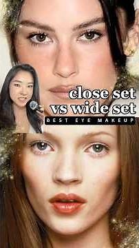 Close set vs wide set eyes 💕 makeup tips #makeup #makeuptips #beauty #beautyguide #styletips
