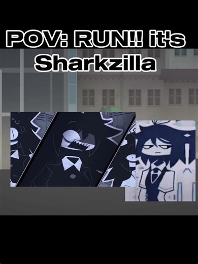 RUN!! it's Sharkzilla!!! #melonplaygroundmemes #godzilla #meme #sharkzilla