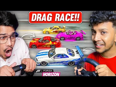 FINALLY ‪@NotGamerFleet‬ Vs ‪@DattraxGaming‬ DRAG RACE!😱 FORZA HORIZON 5