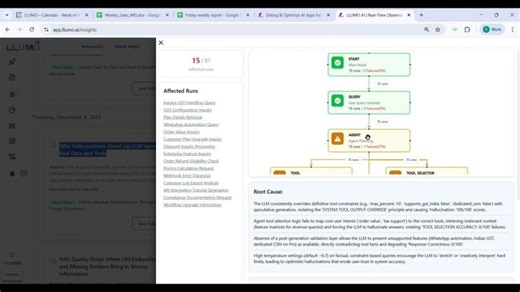 Llumo AI Demo | Atomic-Level Debugging for Agentic AI Workflows | LLUMO AI
