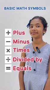 68K views · 710 reactions | BASIC MATH SYMBOLS ✨ ➕ ➖ ✖️ ➗  Easy to learn, fun to remember!  #BasicMath #MathSymbols #KidsLearning #LearnWithFun #SenulisWorld | Senuli's World | Facebook