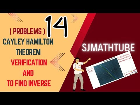 Cayley Hamilton Theorem: ( PROBLEMS ) Verification And to find Inverse