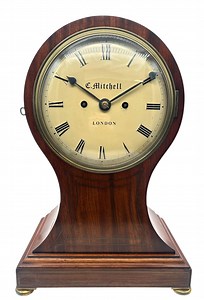 Superb Mahogany English Balloon Bracket Clock – Double Fusee Mantel Clock by C Mitchell of London - Etsy UK