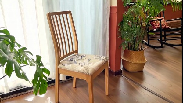 SPRINGRICO Seat Covers for Dining Room Chair Set of 4 Washable Seat Cushion Slipcovers Kitchen Chair Covers (4 Pack, Floral3)