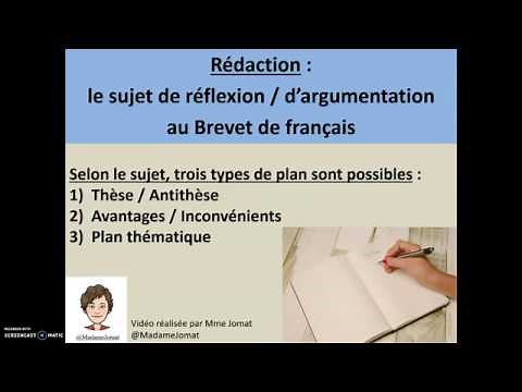 Sujet d'argumentation au Brevet de Français