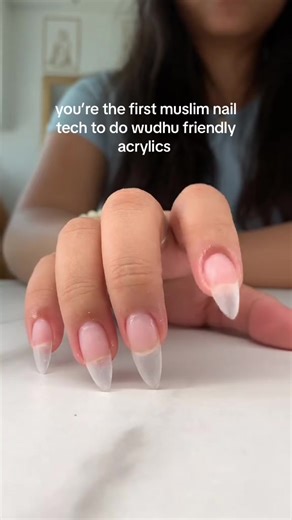 Wudhu Compatible Acrylic Nail Sets from East London