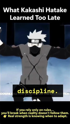 What Kakashi Hatake Learned Too Late #naruto #kakashi #animeanalysis