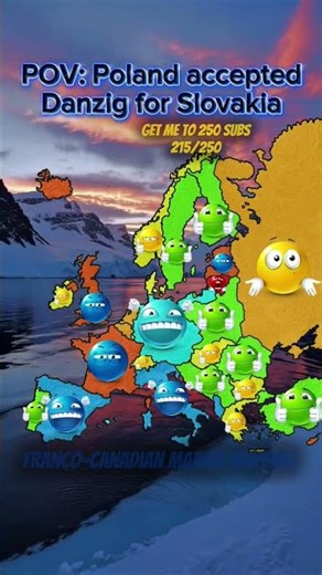 POV: Poland accepted Danzig for Slovakia #geography ##mapping ##europe #map #ww2 #fyp
