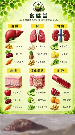 🌿体を自然にすっきり整える｜肝臓・腎臓・肺・肌・血液の健康サポート #健康的な食事 #食事のコツ