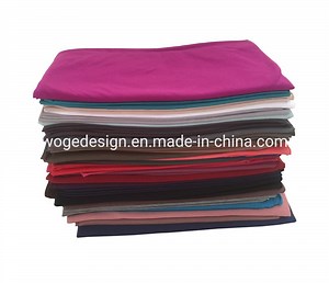 [Hot Item] Fashion Lady Top Selling Stretch Muslim Wrap Headscarf Arabic Style Plain Solid Color Hijab Polyester Jersey Scarf