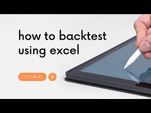 how to backtest using excel