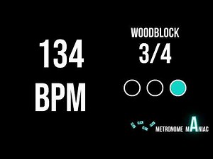 3/4 Metronome 134 BPM