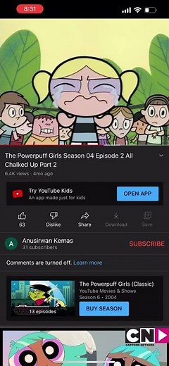 Bubbles crying episode all chalked up￼