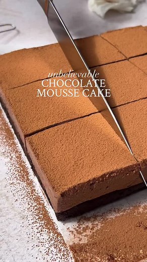 48K views · 47 reactions | NEW Chocolate Mousse Cake. A total DREAM. It’s rich moist chocolate cake with a thick layer of light and airy yet rich chocolate mousse. No raw eggs and seriously SO easy for how impressive it looks. The brand new #recipe is up on the site. Link in bio. https://scientificallysweet.com/chocolate-mousse-cake/ #chocolatemoussecake #chocolatecake | Scientifically Sweet | Facebook