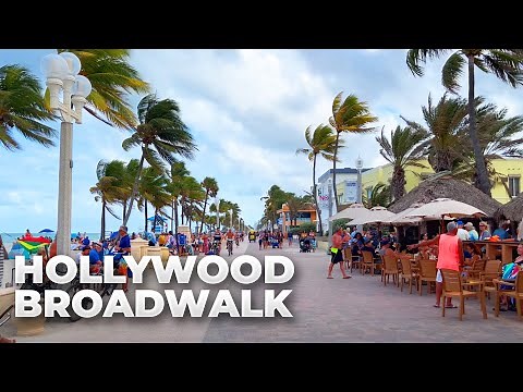 Walking Florida's Hollywood Beach Broadwalk in April 2022