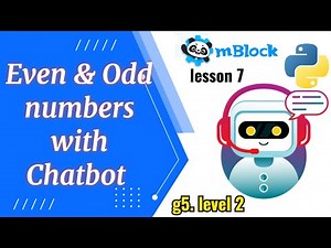 Build a Smart Chatbot in Python(mblock ) | Separate Even & Odd Numbers!