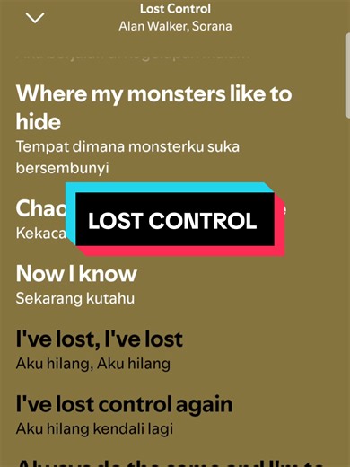 Lost Control: Meaning and Interpretation