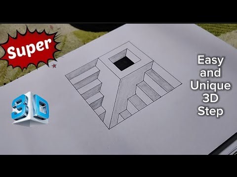 HOW TO DRAW 3D HOLE DRAWING STEP BY STEP 🪜 || 3D Illusion || DRAW EASYLY For Beginners