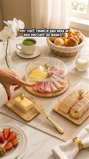 3-Piece Bamboo Serving Tray Set with Lids for Charcuterie, Cakes, Bread, Cheese, and Butter NanoShop