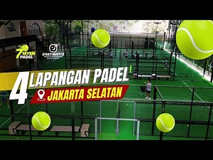 4 Padel courts berstandar international padel federation di 7seven Padel, Jakarta Selatan