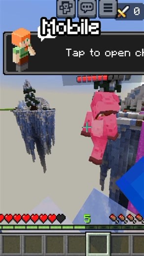 Minecraft PVP Mobile vs PC ! #minecraft#shorts