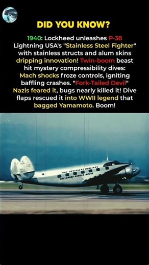 America's Forgotten WWII Monster: P-38 Lightning's Deadly Dives & Nazi Nightmare Exposed! #shorts