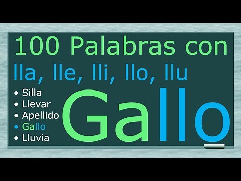 100 Words with lla, lle, lli, llo, llu
