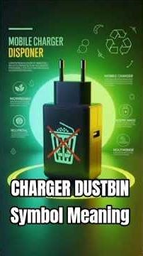 Charger Dustbin Symbol Meaning ♻️ DreamScreenAI