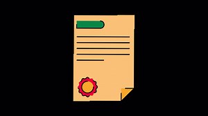 Application Letter animated motion graphic with alpha channel. Application Letter 4k animation for web, mobile, and user interface design