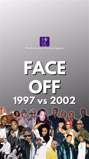 FACE OFF | 1997 Vs 2002 🎶🔥 What year takes it?? • • • #soulfaces #soulfacesmedia #bytheculturefortheculture #90s #00s #90srnb #90shiphop #2000s #2000srnb #2000shiphop #throwback #reels #explore | SoulFaces